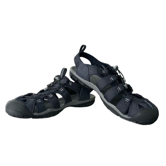 KEEN Clearwater CNX Men\'s 14 Sky Captain Black Water Hiking Sandals 1027407⁠ main image 4